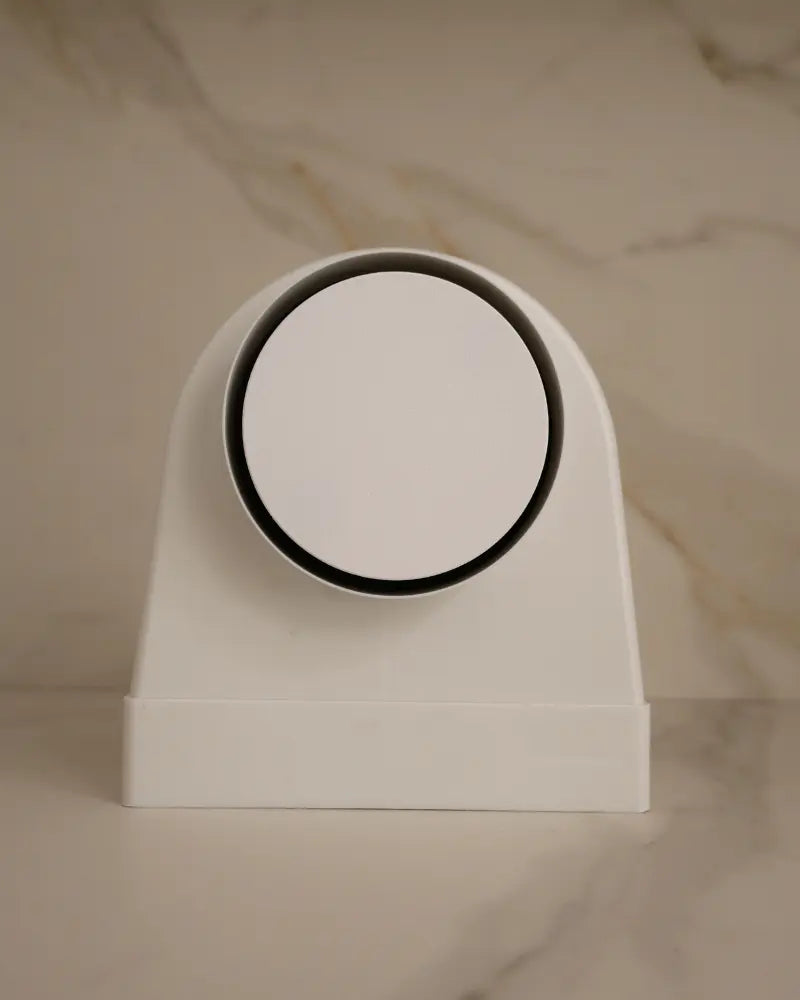 Ultra-low profile of GRATKA SLIM exhaust fan, showing shallow depth for tight ceiling spaces