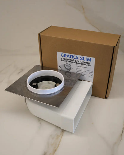 Flush Mount Exhaust Fan for Drywall - GRATKA SLIM 150 GRATKA
