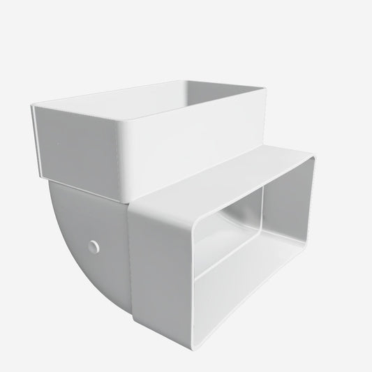 Vertical Flat Duct Elbow