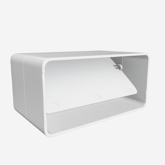 Flat Duct Connector with Backdraft Damper